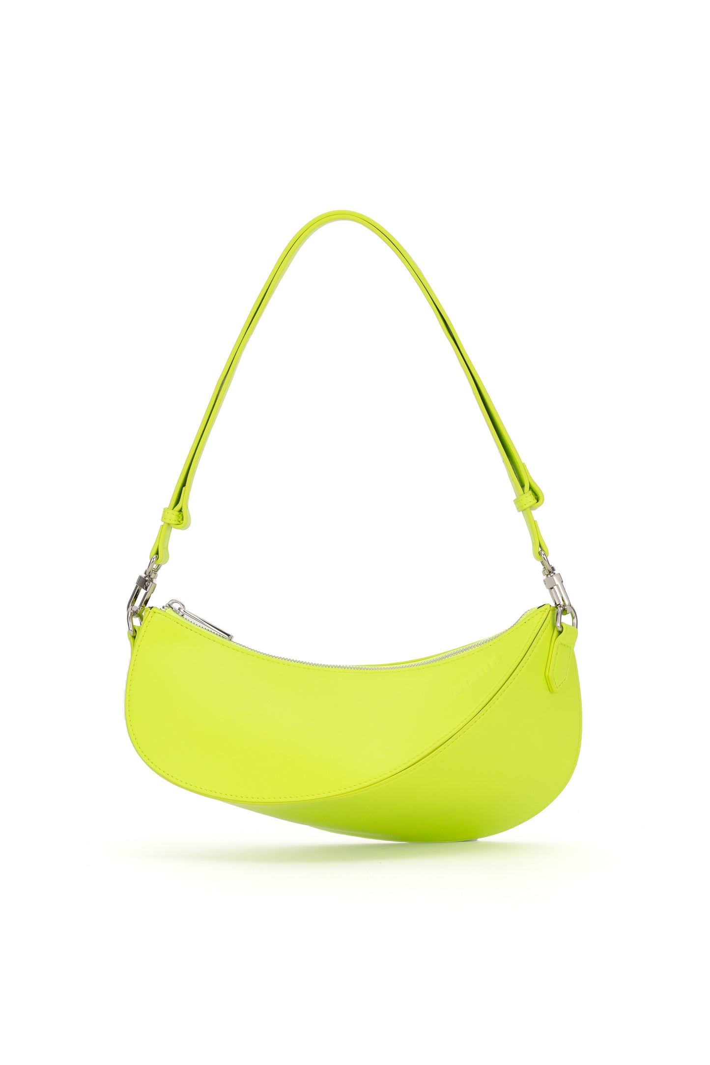 Asymmetrical Shoulder/Sling Bag in Chartreuse