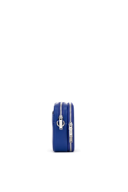 Double Zip Crossbody Bag in Deep Blue