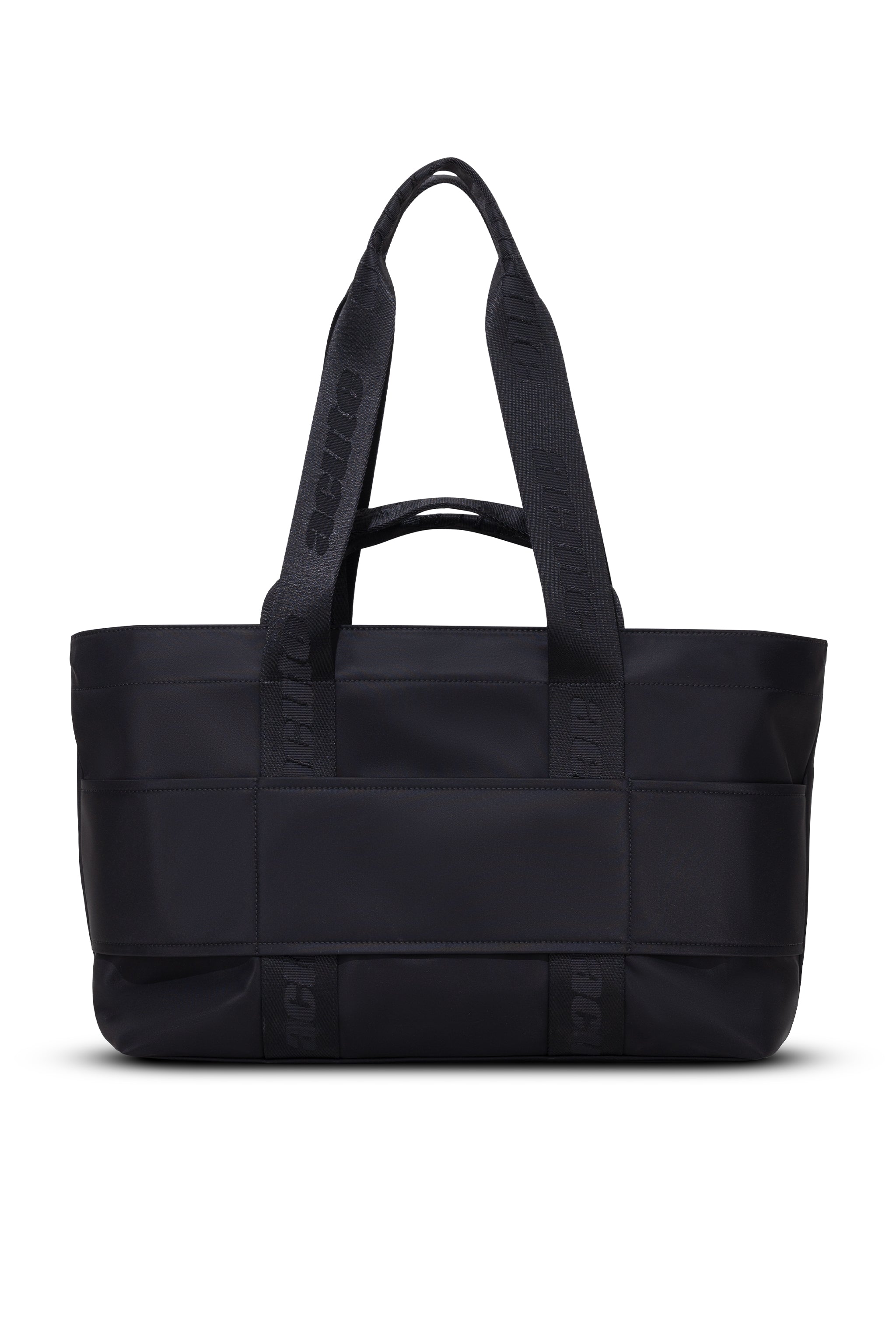 Large black nylon tote bag best sale