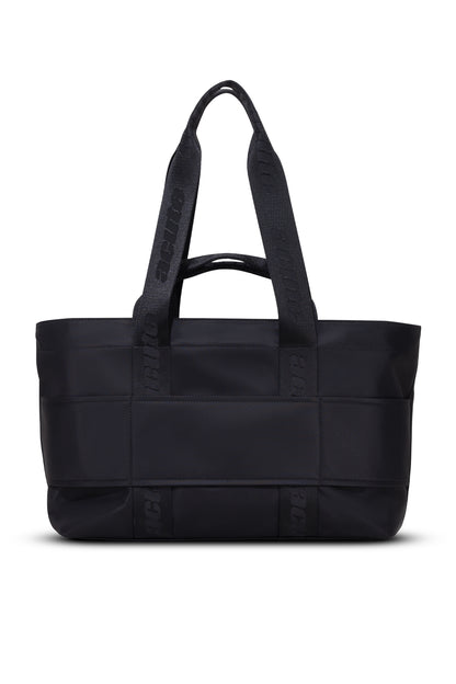 Large Recycled Nylon Tote in Black