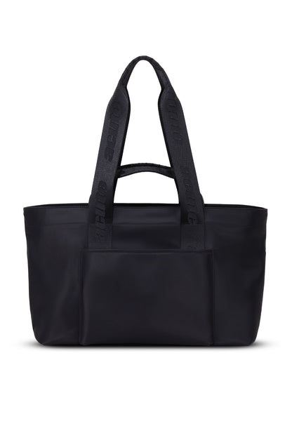 Large Recycled Nylon Tote in Black