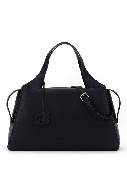 Tote in Black Pebble